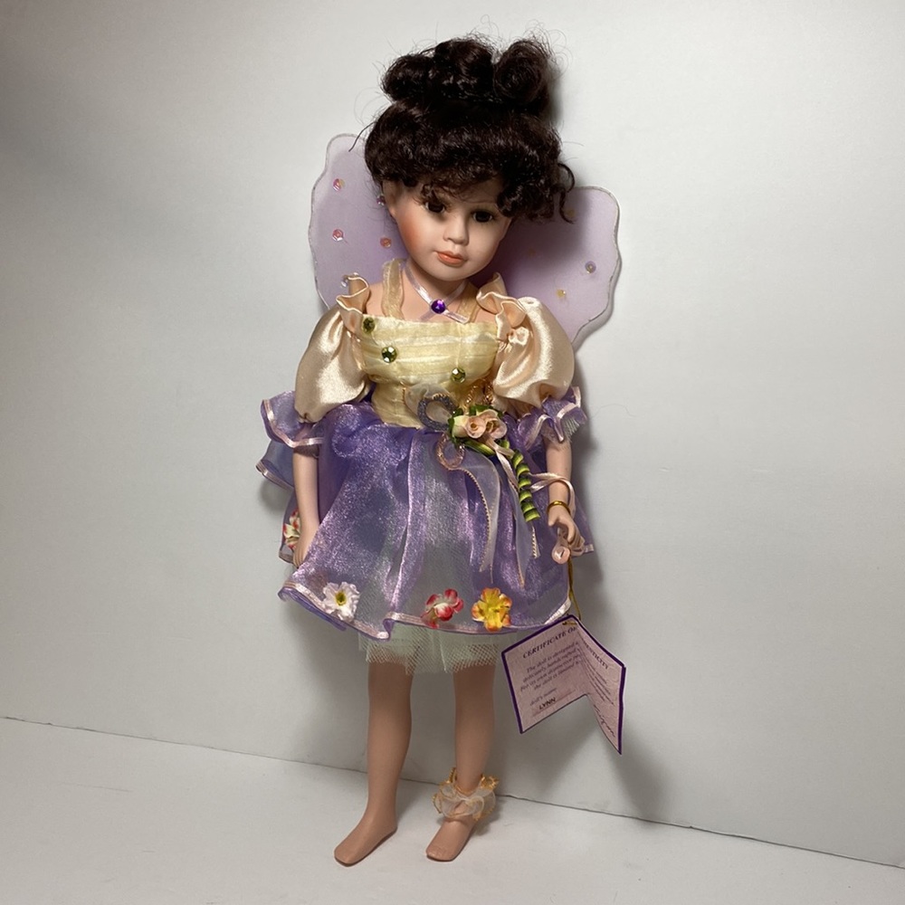 Vintage GOLDENVALE  1-2000 LYNN Beautiful Porcelain Fairy Doll 16.5 Tall